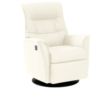 Trend Leather Snow L | Norwegian Comfort Paramount Recliner - Promo | Valley Ridge Furniture