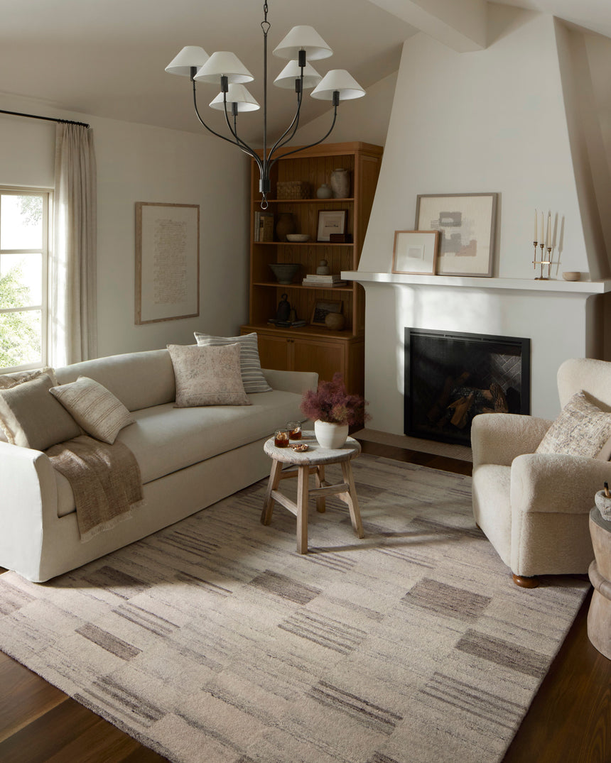 Rocky Rug 04 | Ivory / Dove