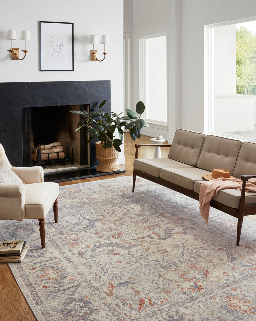 Rosemarie Rug 05 | Oatmeal / Lavender