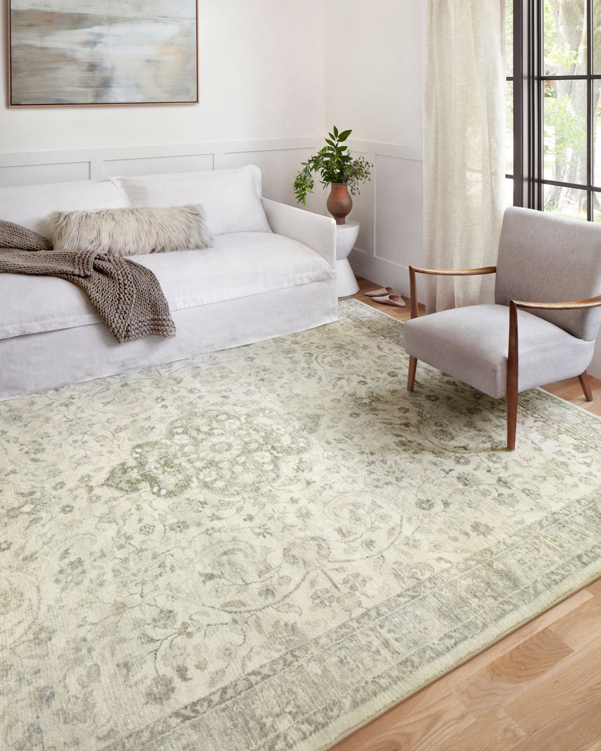 Rosette Rug 02 | Ivory / Silver