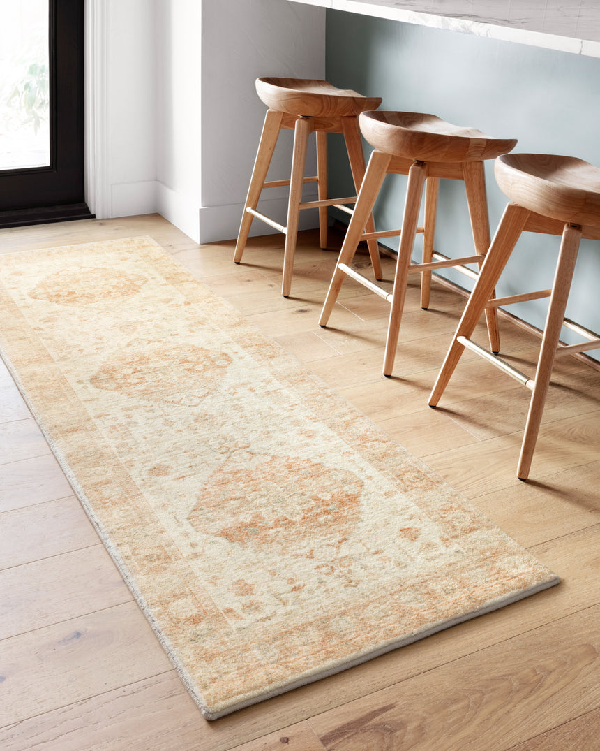 Rosette Rug 03 | Ivory / Terracotta