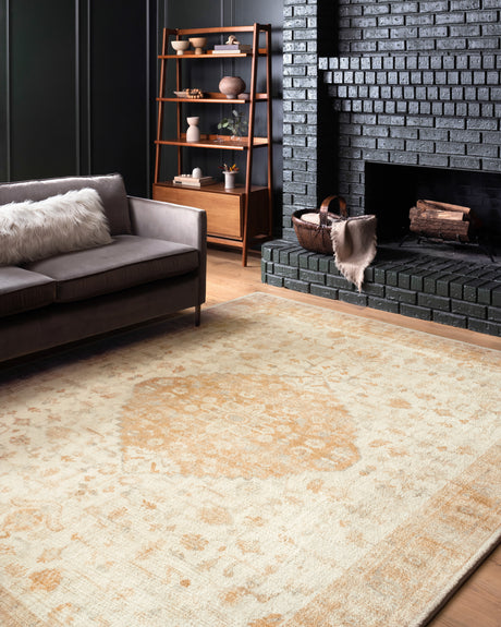 Rosette Rug 03 | Ivory / Terracotta