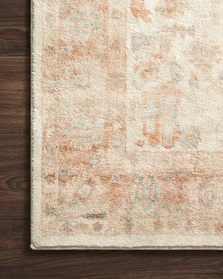 Rosette Rug 03 | Ivory / Terracotta
