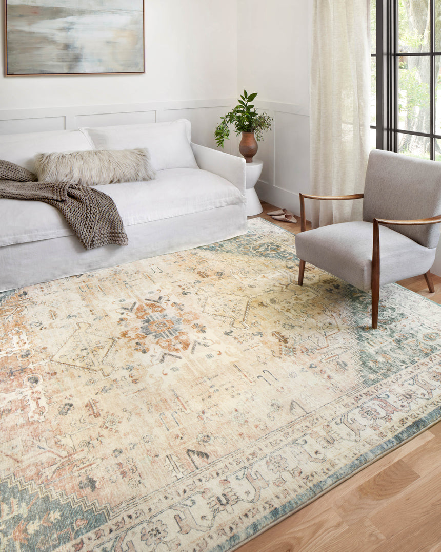 Rosette Rug 06 | Clay / Ivory