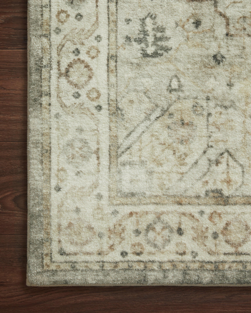 Rosette Rug 09 | Sage / Beige