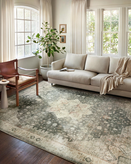 Rosette Rug 09 | Slate / Ivory