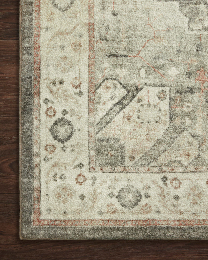 Rosette Rug 09 | Slate / Ivory