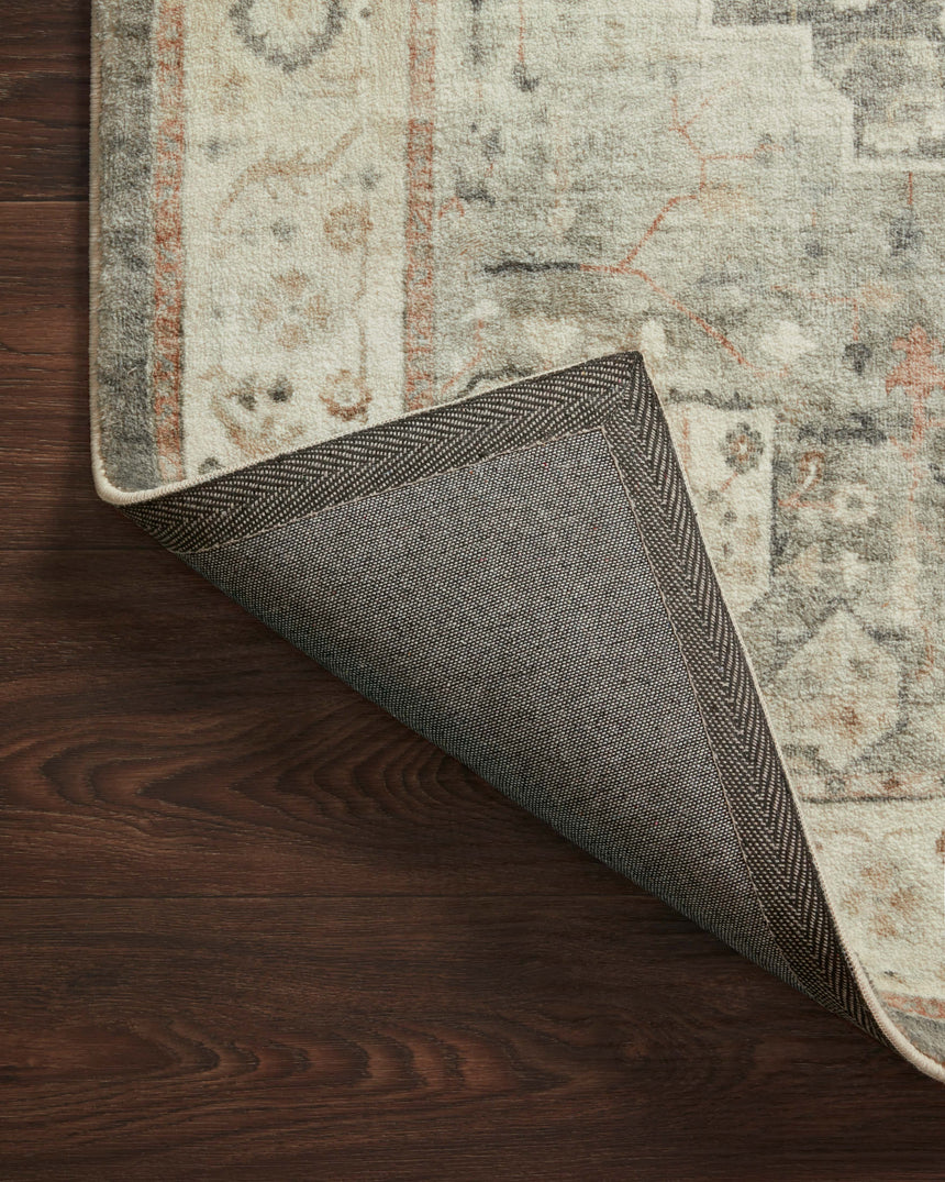 Rosette Rug 09 | Slate / Ivory