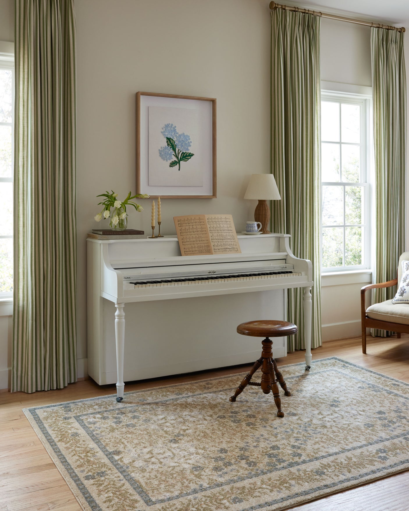 Hydrangea Cream Wall Art