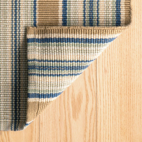 Heron Stripe Handwoven Cotton Rug