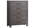 Grigio Brushed Oak | Rustico 5 Drawer Dresser | Valley Ridge Furniture