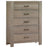 Sugar Cane Brushed Oak | Rustico 5 Drawer Dresser | Valley Ridge Furniture