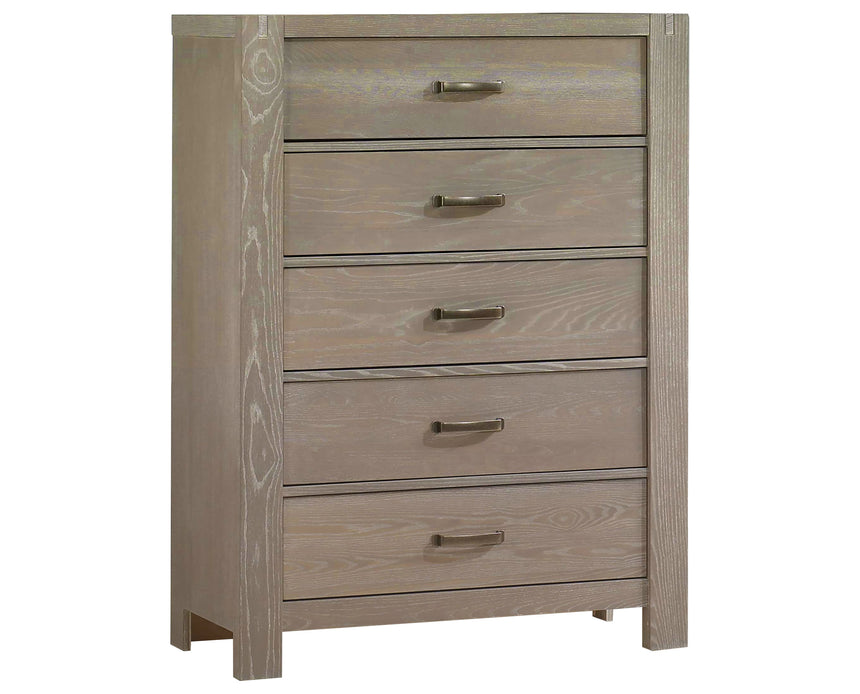 Sugar Cane Brushed Oak | Rustico 5 Drawer Dresser | Valley Ridge Furniture
