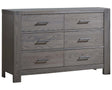 Grigio Brushed Oak | Rustico Double Dresser | Valley Ridge Furniture