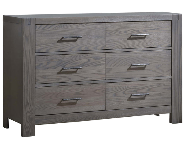 Grigio Brushed Oak | Rustico Double Dresser | Valley Ridge Furniture