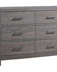 Grigio Brushed Oak | Rustico Double Dresser | Valley Ridge Furniture