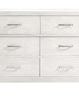 White Brushed Oak | Rustico Double Dresser | Valley Ridge Furniture