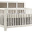 White Brushed Oak with Owl Brushed Oak | Rustico Moderno 5-in-1 Convertible Crib Valley Ridge Furniture