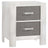 White Brushed Oak with Owl Brushed Oak | Rustico Moderno Nightstand | Valley Ridge Furniture