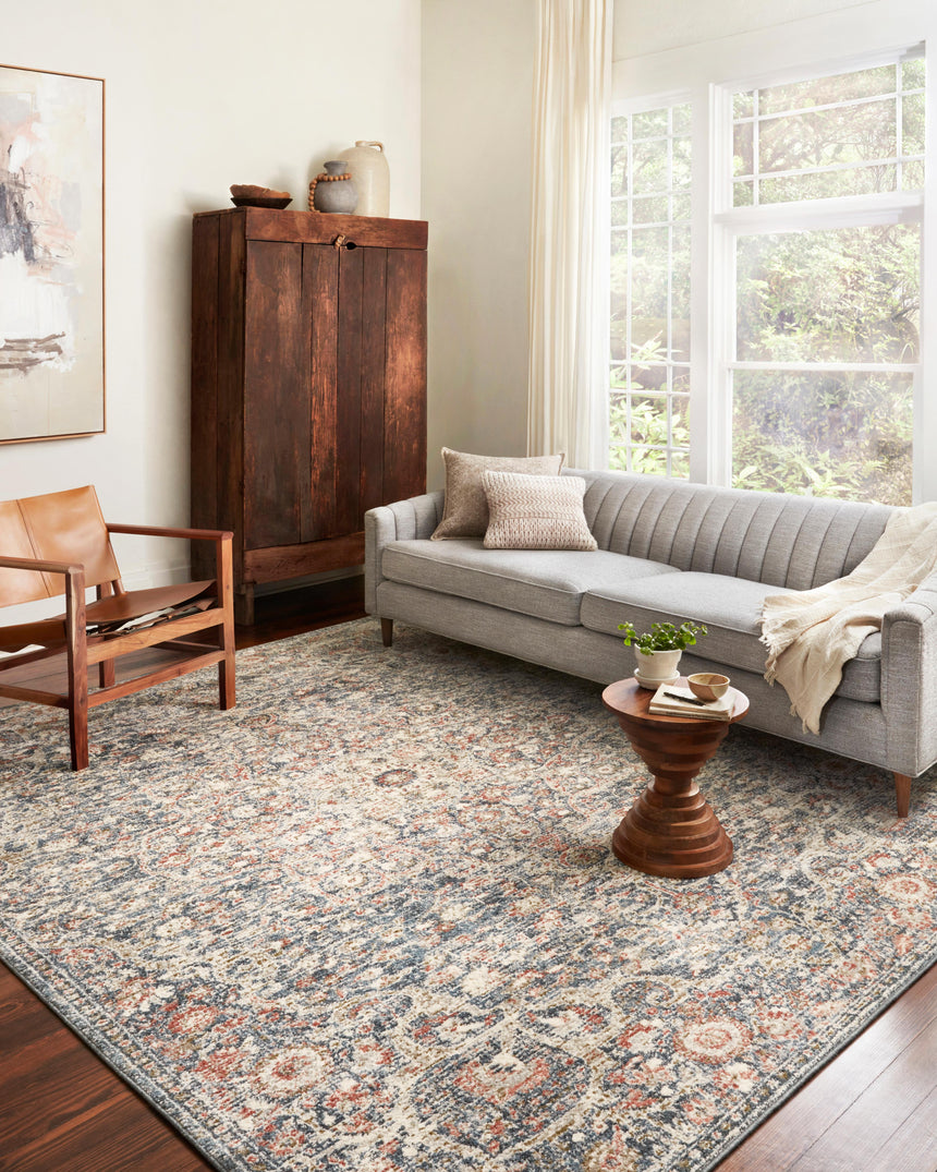 Saban Rug 02 | Blue / Spice