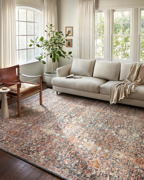 Saban Rug 03 | Navy / Rust