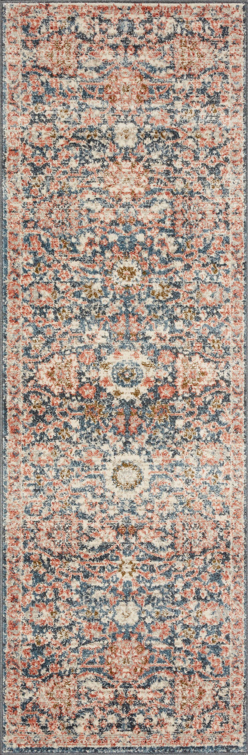 Saban Rug 03 | Navy / Rust