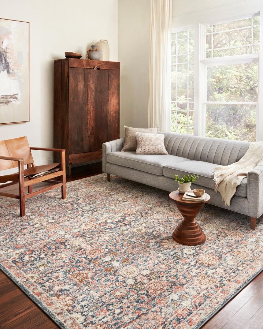 Saban Rug 03 | Navy / Rust