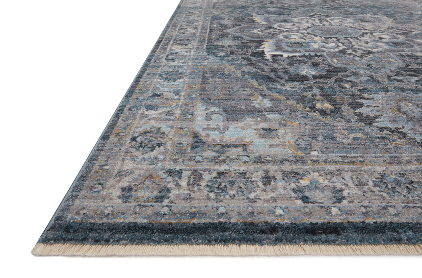 Samra Rug 01 | Denim / Grey