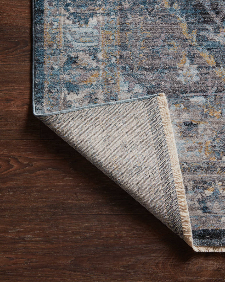 Samra Rug 01 | Denim / Grey