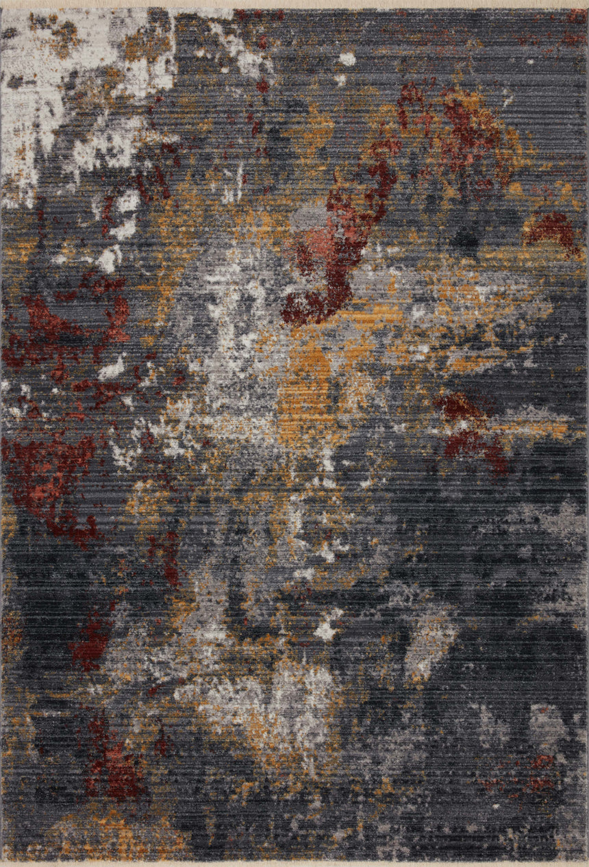 Samra Rug 03 | Dk. Grey / Spice
