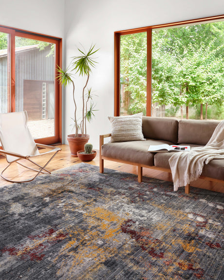Samra Rug 03 | Dk. Grey / Spice