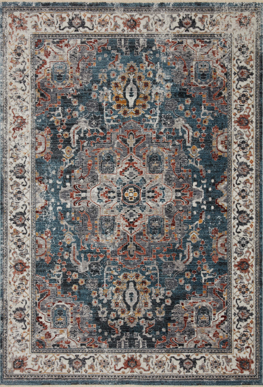 Samra Rug 04 | Slate / Multi