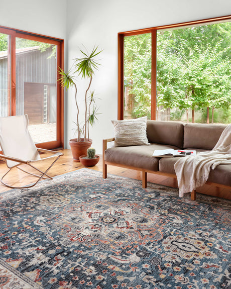 Samra Rug 04 | Slate / Multi