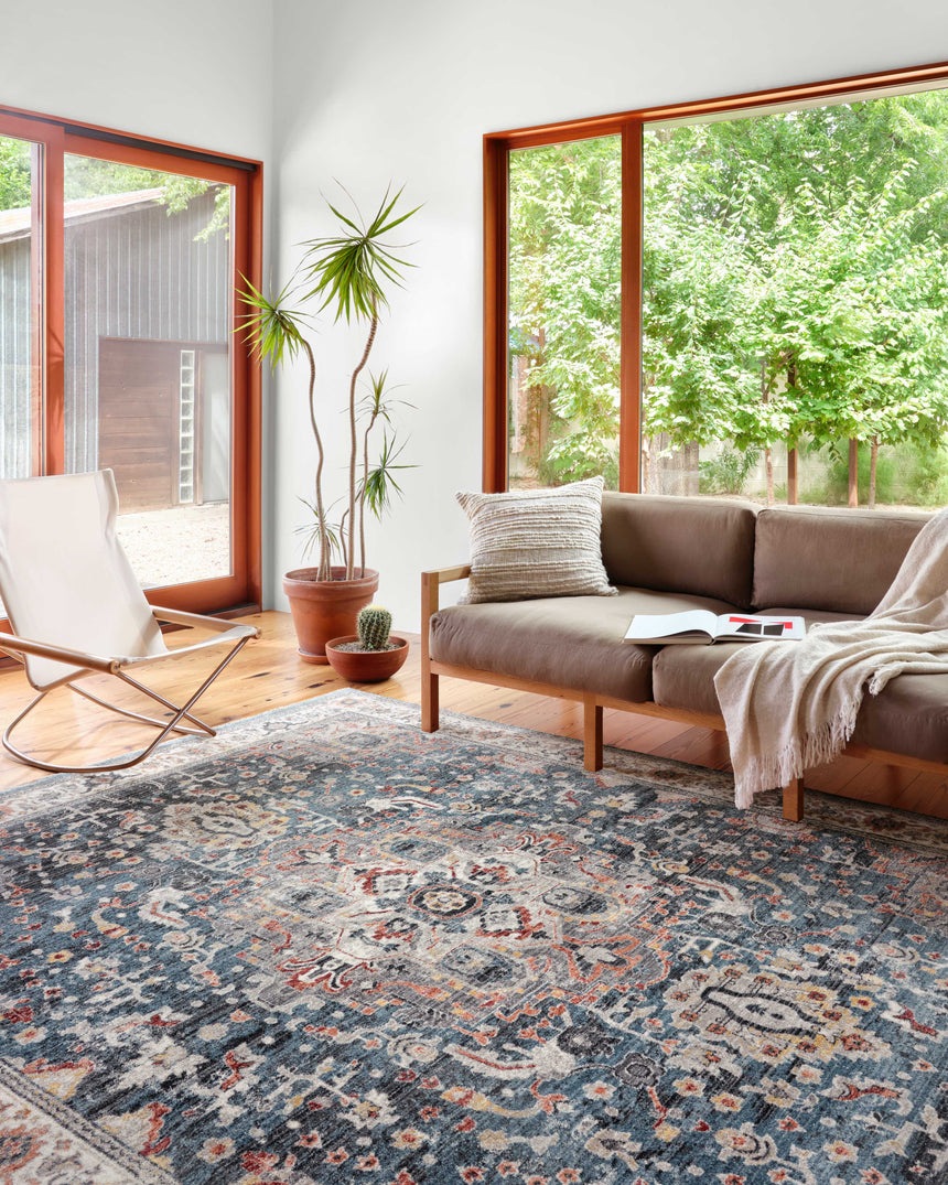 Samra Rug 04 | Slate / Multi
