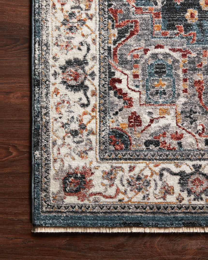 Samra Rug 04 | Slate / Multi