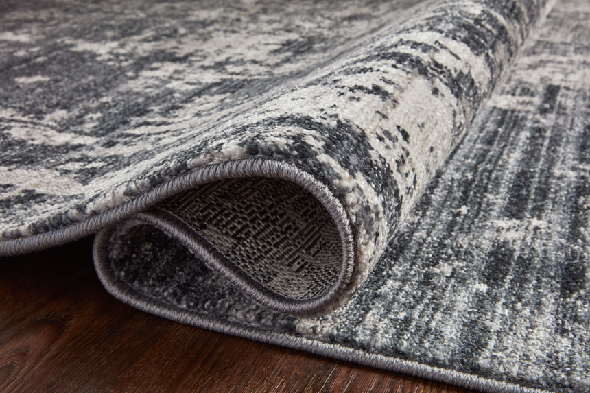 Samra Rug 06 | Charcoal / Silver