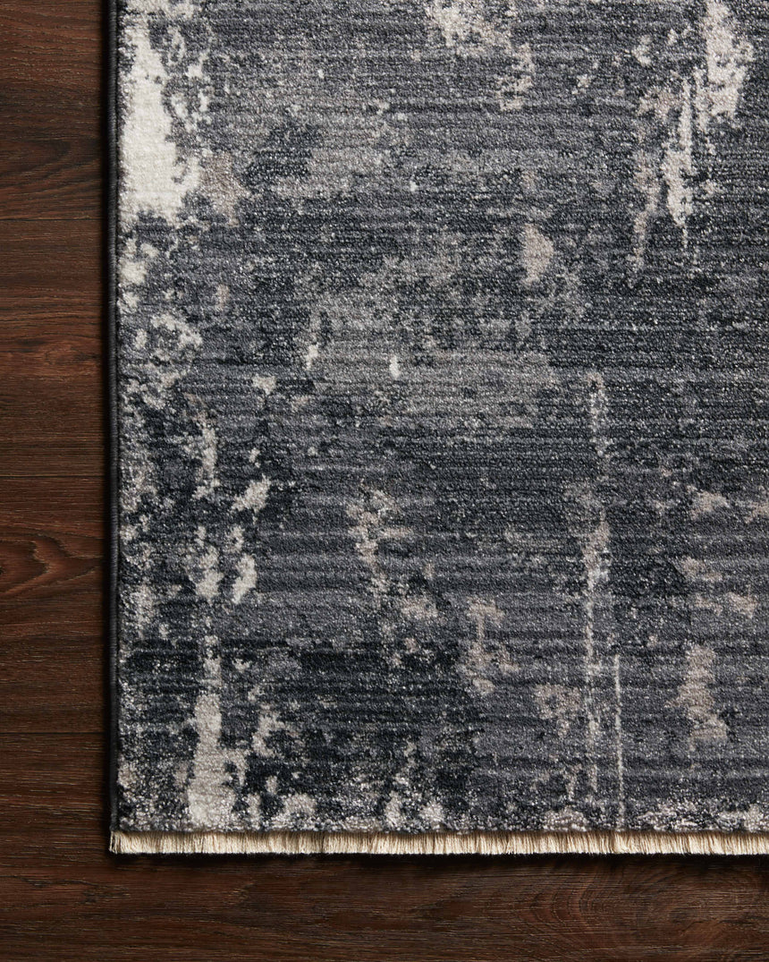 Samra Rug 06 | Charcoal / Silver