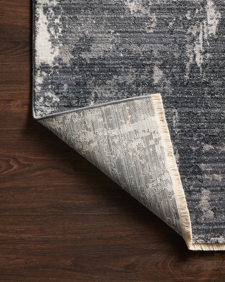 Samra Rug 06 | Charcoal / Silver