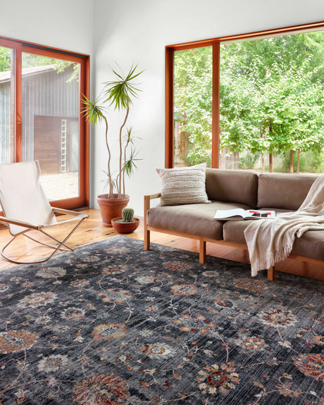 Samra Rug 08 | Charcoal / Multi