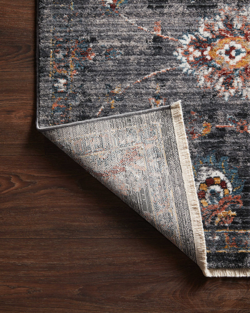 Samra Rug 08 | Charcoal / Multi