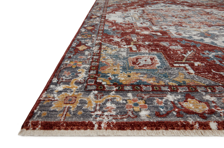 Samra Rug 10 | Brick / Grey