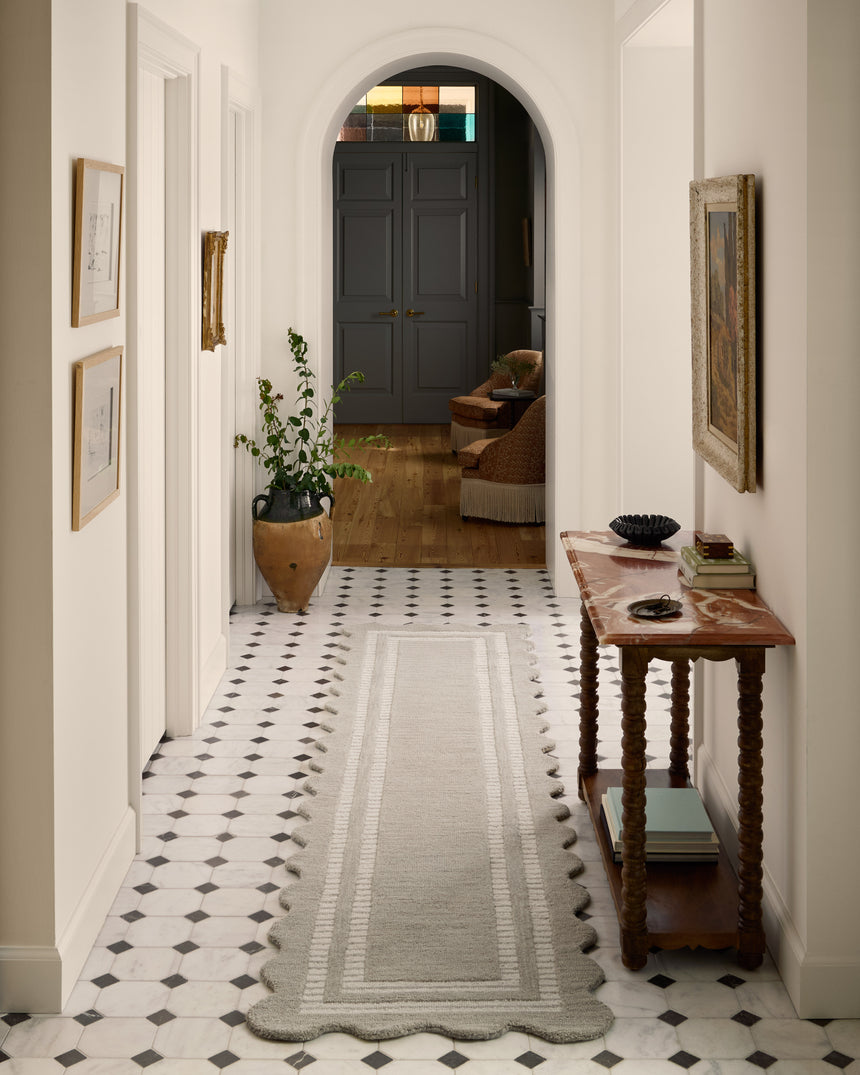 Scottie Rug 01 | Fog / Ivory