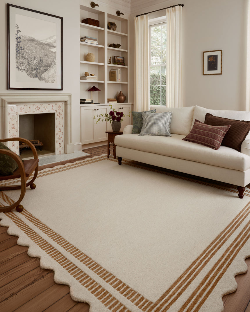 Scottie Rug 01 | Ivory / Rust