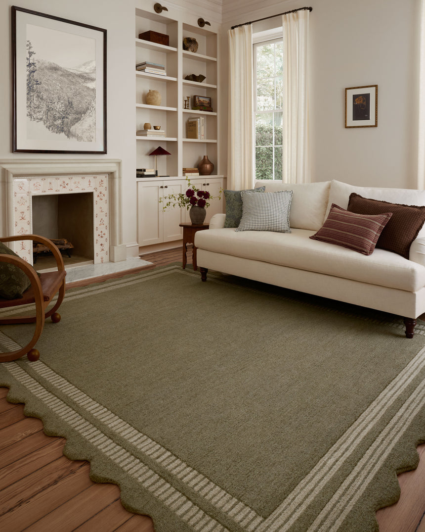 Scottie Rug 01 | Olive / Pebble