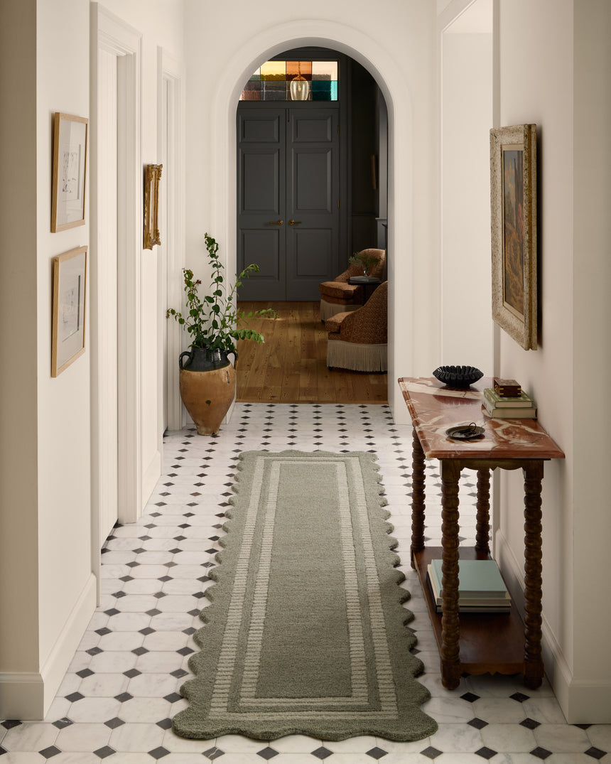 Scottie Rug 01 | Olive / Pebble