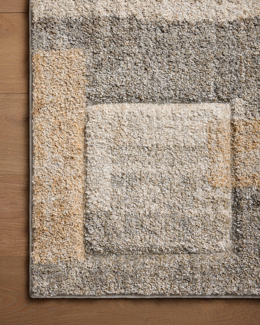 Silas Rug 06 | Stone / Wheat