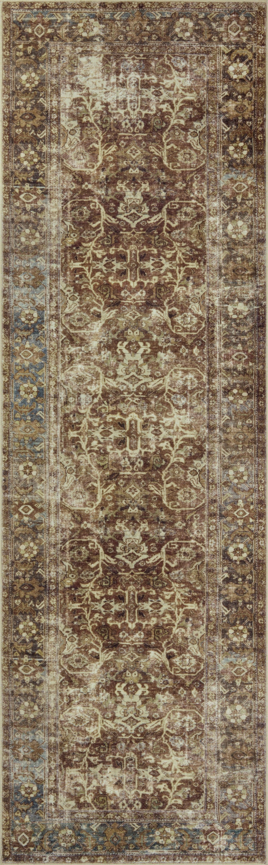 Sinclair Rug 01 | Rust / Lagoon