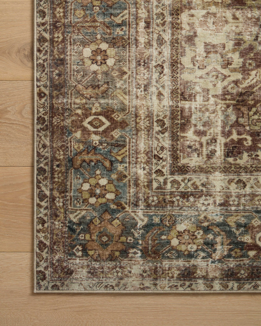 Sinclair Rug 01 | Rust / Lagoon