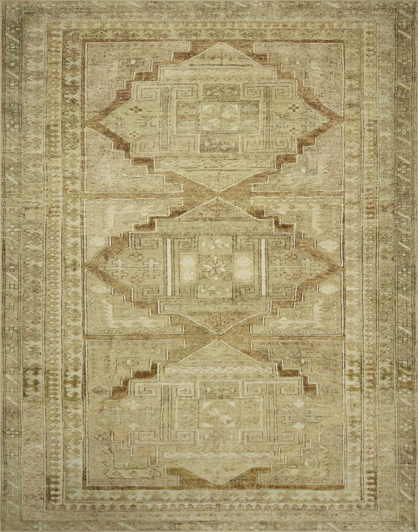 Sinclair Rug 02 | Khaki / Tobacco