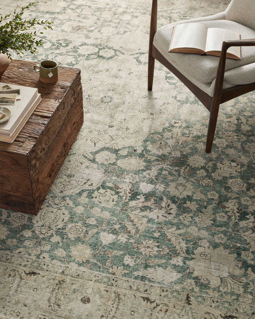 Sinclair Rug 05 | Jade / Sand